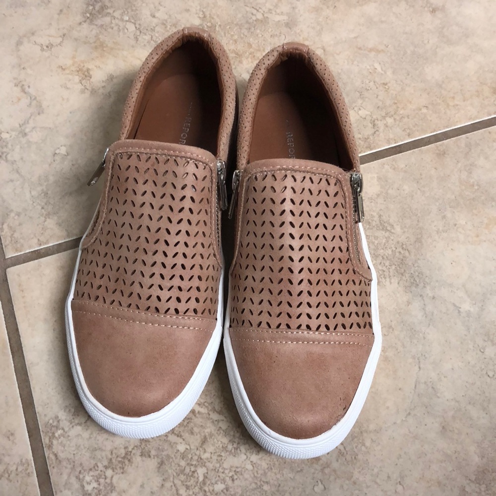 Women’s side zip slip on sneaker